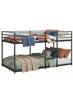 Czarne łóżko piętrowe 90 x 200 cm S7-D50 ze sklepu Edinos.pl w kategorii Łóżka dziecięce - zdjęcie 188634380