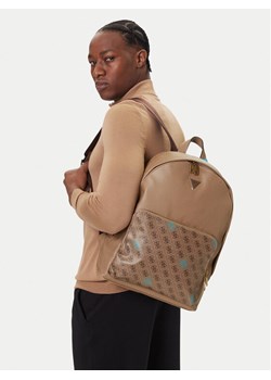 Torba na laptopa Guess HMMICT P5411 Brązowy ze sklepu eobuwie.pl w kategorii Plecaki - zdjęcie 188634941