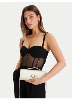 Guess Torebka Zalina Mini HWSG93 50720 Écru ze sklepu MODIVO w kategorii Kopertówki - zdjęcie 188635882