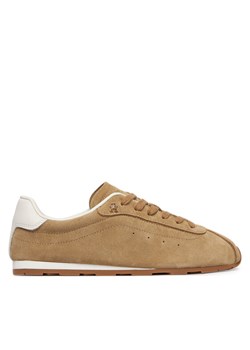 Tommy Hilfiger Sneakersy Th Bella Low Runner Suede FW0FW09189 Beżowy ze sklepu MODIVO w kategorii Buty sportowe damskie - zdjęcie 188635911