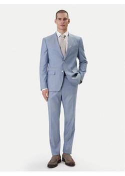 BOSS Garnitur Huge 50557273 Fioletowy Slim Fit ze sklepu MODIVO w kategorii Garnitury męskie - zdjęcie 188636021