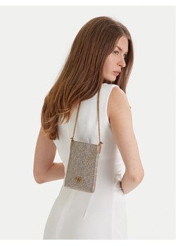 PINKO Torebka na telefon Phone Case Monogram Full Strass AI 25-26 PCPL 105358 A20D Złoty ze sklepu MODIVO w kategorii Etui - zdjęcie 188636030