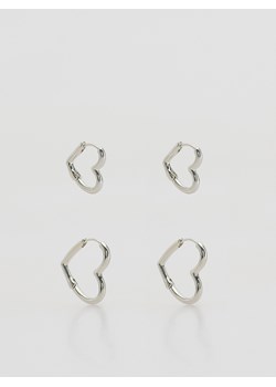 Reserved - Zestaw kolczyków w kształcie serca - srebrny ze sklepu Reserved w kategorii Kolczyki - zdjęcie 188636684