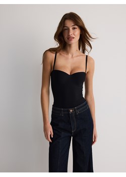 Reserved - Body z modulowanymi miseczkami - czarny ze sklepu Reserved w kategorii Bluzki damskie - zdjęcie 188636814