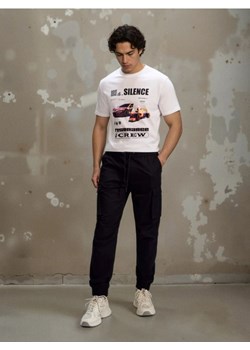 Sinsay - Spodnie cargo jogger - czarny ze sklepu Sinsay w kategorii Spodnie męskie - zdjęcie 188637043