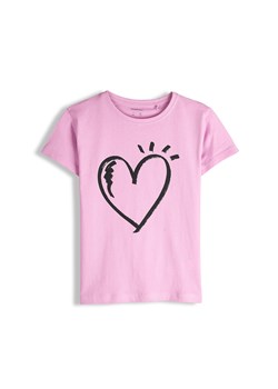 GATE Bawełniana koszulka z nadrukiem 8Y ze sklepu gateshop w kategorii Bluzki dziewczęce - zdjęcie 188637260