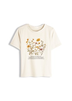 GATE Bawełniana koszulka z nadrukiem 34 ze sklepu gateshop w kategorii Bluzki damskie - zdjęcie 188638110