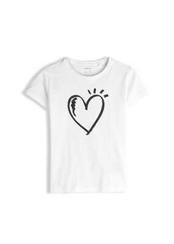 GATE Bawełniana koszulka z nadrukiem 8Y ze sklepu gateshop w kategorii Bluzki dziewczęce - zdjęcie 188638233