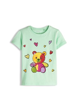 GATE Bawełniana koszulka z nadrukiem 3Y ze sklepu gateshop w kategorii Bluzki dziewczęce - zdjęcie 188638283