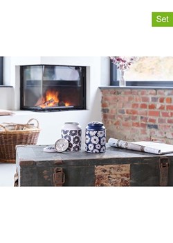 Eigenart Puszki (2 szt.) "Amami" w kolorze biało-granatowym na herbatę - 175 g ze sklepu Limango Polska w kategorii Dzbanki i zaparzacze - zdjęcie 188640112