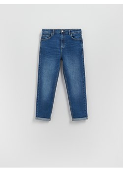 Reserved - Jeansy boyfriend slim - granatowy ze sklepu Reserved w kategorii Jeansy damskie - zdjęcie 188640694