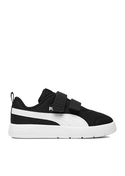 Sneakersy Puma EO-COURTFLEX V3 MESH PS 39808517 Czarny ze sklepu eobuwie.pl w kategorii Buty sportowe dziecięce - zdjęcie 188640834