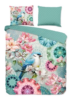 Hip Komplet pościeli satynowej "Eldisa" w kolorze miętowo-jasnoróżowym ze sklepu Limango Polska w kategorii Pościele - zdjęcie 188641780