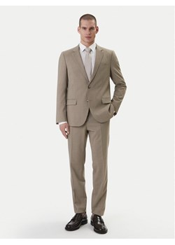 HUGO Garnitur Henry/Getlin232X 50557616 Beżowy Slim Fit ze sklepu MODIVO w kategorii Garnitury męskie - zdjęcie 188641970