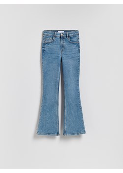 Reserved - Jeansy flare z krótszą nogawką - niebieski ze sklepu Reserved w kategorii Jeansy damskie - zdjęcie 188642902