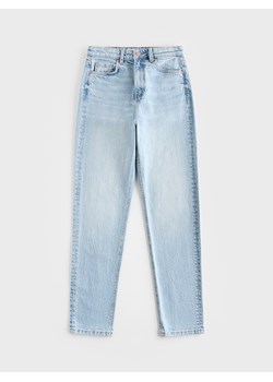 Reserved - Jeansy mom fit z dłuższą nogawką - niebieski ze sklepu Reserved w kategorii Spodnie dziewczęce - zdjęcie 188642921
