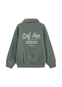 Cord Baseball Kids Jacket - White Sage ze sklepu Surf Inc w kategorii Kurtki chłopięce - zdjęcie 188643154