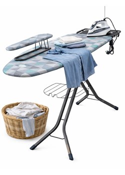 Deska do prasowania z rękawnikiem w trójkąty B1-S36 ze sklepu Edinos.pl w kategorii Łazienka - zdjęcie 188643473