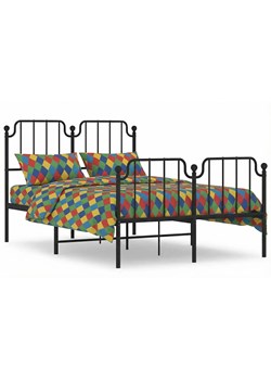 Czarne metalowe łóżko industrialne 120x200cm K3-D79 ze sklepu Edinos.pl w kategorii Łóżka i materace - zdjęcie 188643482