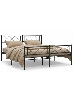 Czarne metalowe łóżko industrialne 120x200cm B2-S75 ze sklepu Edinos.pl w kategorii Łóżka i materace - zdjęcie 188643491