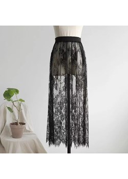 Długa koronkowa spódnica - Czarny S ze sklepu Intimica.pl w kategorii Spódnice - zdjęcie 188643512