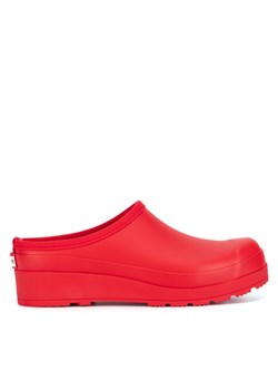 Kalosze Hunter WFF1002RMA-LRD Czerwony ze sklepu eobuwie.pl w kategorii Klapki damskie - zdjęcie 188643554