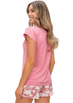 Piżama damska z krótkimi spodenkami Tina, Kolor koralowy-wzór, Rozmiar S, Donna ze sklepu Primodo w kategorii Piżamy damskie - zdjęcie 188644712