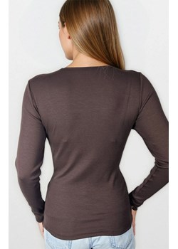Eldar koszulka damska na długi rękaw czekoladowa Irma, Kolor czekoladowy, Rozmiar 2XL, Eldar ze sklepu Primodo w kategorii Bluzki damskie - zdjęcie 188644723