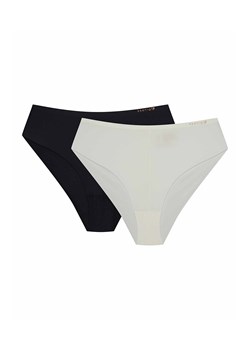 Esotiq 2-pack majtki brazyliany Pepper 44277-K002, Kolor kremowo-czarny, Rozmiar L, Esotiq ze sklepu Primodo w kategorii Majtki damskie - zdjęcie 188644753