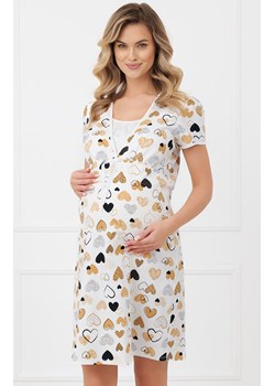 Koszula nocna damska bawełniana Ariela, Kolor ecru-wzór, Rozmiar S, Italian Fashion ze sklepu Primodo w kategorii Koszule nocne - zdjęcie 188644824