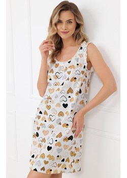 Koszula nocna damska na szerokie ramiączko Soreno, Kolor ecru-wzór, Rozmiar S, Italian Fashion ze sklepu Primodo w kategorii Koszule nocne - zdjęcie 188644851