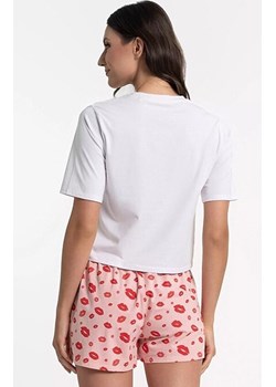 Krótka piżama damska bawełniana PDD3900-019, Kolor biało-różowy, Rozmiar S, Moraj ze sklepu Primodo w kategorii Piżamy damskie - zdjęcie 188644864