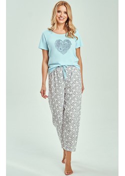 Bawełniana piżama damska 3513 Alessia, Kolor turkusowy-wzór, Rozmiar L, Taro ze sklepu Primodo w kategorii Piżamy damskie - zdjęcie 188644881