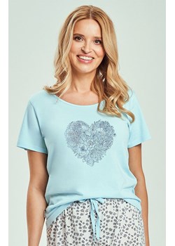 Bawełniana piżama damska 3513 Alessia, Kolor turkusowy-wzór, Rozmiar L, Taro ze sklepu Primodo w kategorii Piżamy damskie - zdjęcie 188644882