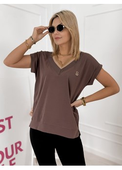 bluzka lisperra brązowa one size ze sklepu UBRA w kategorii Bluzki damskie - zdjęcie 188645313