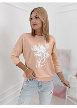 bluzka brien brzoskwiniowa one size ze sklepu UBRA w kategorii Bluzki damskie - zdjęcie 188645423