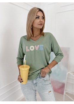 bluzka margery pistacjowa one size ze sklepu UBRA w kategorii Bluzki damskie - zdjęcie 188645513