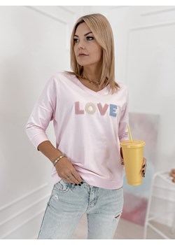 bluzka margery pudrowy róż one size ze sklepu UBRA w kategorii Bluzki damskie - zdjęcie 188645522