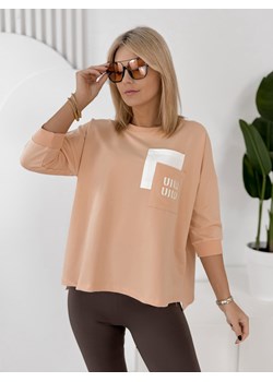 bluzka renley brzoskwiniowa one size ze sklepu UBRA w kategorii Bluzki damskie - zdjęcie 188645564