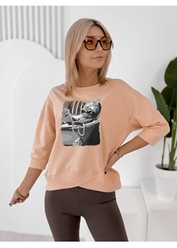 bluzka melisandre brzoskwiniowa one size ze sklepu UBRA w kategorii Bluzki damskie - zdjęcie 188645642