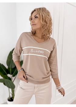 bluzka torres beżowa one size ze sklepu UBRA w kategorii Bluzki damskie - zdjęcie 188645962
