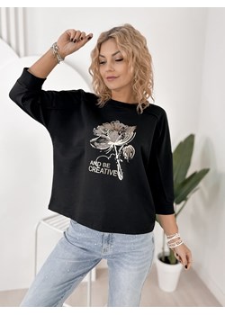 bluzka lance czarna one size ze sklepu UBRA w kategorii Bluzki damskie - zdjęcie 188646033