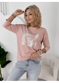 bluzka ariane pudrowy róż one size ze sklepu UBRA w kategorii Bluzki damskie - zdjęcie 188646041