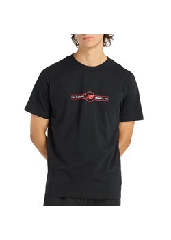 Koszulka męska New Balance MT6148SVBK - czarna ze sklepu streetstyle24.pl w kategorii T-shirty męskie - zdjęcie 188646201