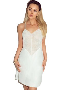 Koszulka nocna damska ecru Lizzi, Kolor ecru, Rozmiar S, Eldar ze sklepu Intymna w kategorii Koszule nocne - zdjęcie 188646323