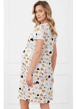 Koszula nocna damska bawełniana Ariela, Kolor ecru-wzór, Rozmiar S, Italian Fashion ze sklepu Intymna w kategorii Koszule nocne - zdjęcie 188646622