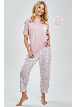 Bawełniana piżama damska 3540 Adria, Kolor różowy-wzór, Rozmiar S, Taro ze sklepu Intymna w kategorii Piżamy damskie - zdjęcie 188646743