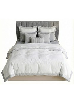 Kaszmirowe łóżko ze sztruksowym szarym zagłówkiem 160x200 S6-R88 ze sklepu Edinos.pl w kategorii Łóżka i materace - zdjęcie 188646864