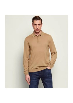 BOSS BLACK Wełniane polo Lancione | Regular Fit ze sklepu Gomez Fashion Store w kategorii T-shirty męskie - zdjęcie 188647674