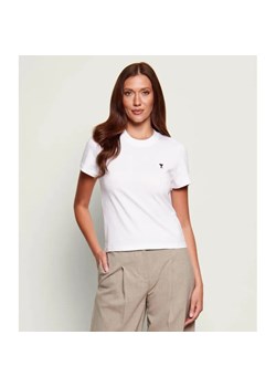AMI Paris T-shirt | Regular Fit ze sklepu Gomez Fashion Store w kategorii Bluzki damskie - zdjęcie 188647864